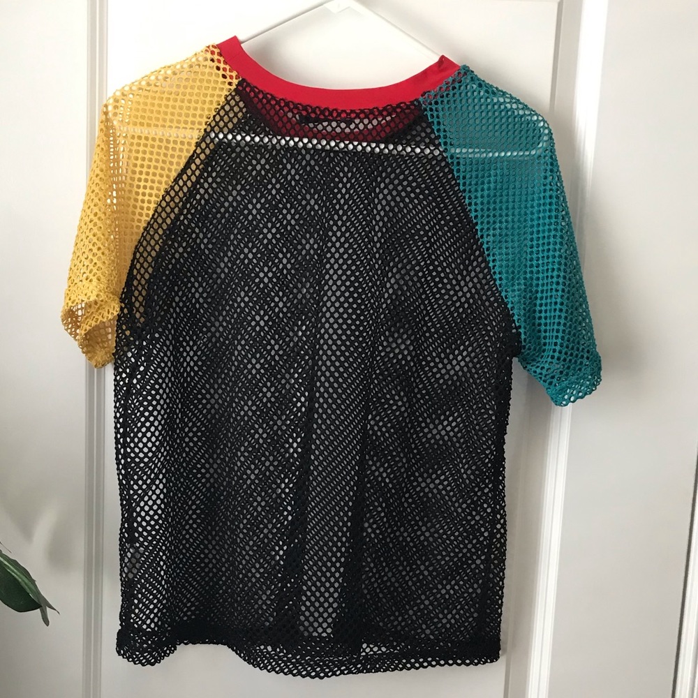 Multi Color Net Top - image 4